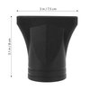 Ipetboom 3pcs Black Professional Plastic Hair Dryer Diffuser Hairdressing Salon Styling Tool Dryer Nozzle Replacement Black Hair Dryer Diffuser Nozzle,Replacement Narrow Concentrator, 8X7.5cm