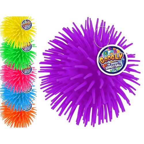 Googly Puffer Ball Rubber Stretchy Spike Ball (1 Unit Assorted) Soft Squishy Ball & Stretchable Tentacles Colorful Cool Ball Fidget Toy for Kids & Adults Therapy Balls & Party Favor Supply 22163-1