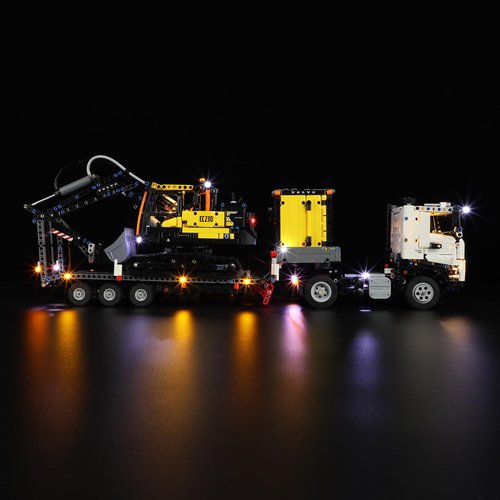 LIGHTAILING Light for Lego-42175 Volvo FMX-Truck & EC230-Electric-Excavator - Led Lighting Kit Compatible with Lego Building Blocks Model - NOT Included The Model Set