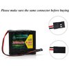 GEILIENERGY NiMH Receiver RX Battery with Hitec Connectors 4.8V 2000mAh High Capacity Rechargeable Battery Pack for RC Receivers, RC Aircrafts and More