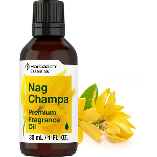 Horbaach Nag Champa Fragrance Oil | 1 fl oz (30ml) | Premium Grade | for Diffusers, Candle and Soap Making, DIY Projects & More