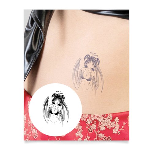 Inkbox Temporary Tattoos, Semi-Permanent Tattoo, One Premium Easy Long Lasting, Water-Resistant Temp Tattoo with For Now Ink - Lasts 1-2 Weeks (Alium)