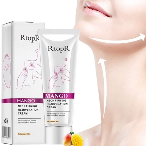Teayason Mango Neck & Décolleté Firming Rejuvenation Cream Tightening Sagging Skin & Reduce Crepe