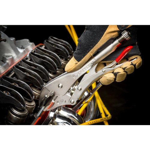 Crescent 7" Curved Jaw Locking Pliers with Wire Cutter - C7CVN