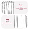 LALAFINA 3 Pieces Metal Hair Comb Clip Wire Hair Combs 20 Teeth Fancy DIY Metal Wire Twist Bridal Wedding Veil Combs for Women Girl DIY Bridal Hair Accessories