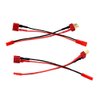 2pairs JST Male to T-Plug Male/JST Female to T Plug Female Adapter with 10cm 4in 20awg Wire(BDHI-15)