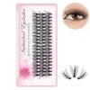 Dedila 8/10/12/14/16/17/18/20mm 60pcs 20 Root Grafting Individual False Eyelashes Mink Natural Long Eye Lashes Cluster Extension Makeup Beauty Fake Eyelash (12mm)