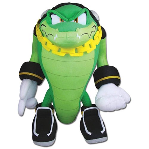 GE Animation Great Eastern GE-52633 Sonic The Hedgehog Vector The Crocodile Stuffed Plush, 13"