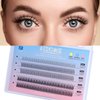 BlueSmurfs Individual Fairy Eyelashes Extensions Fluffy DIY Cute Eye Cluster Eyelashes Natural Faux Mink False Eye Lashes Multipack of 170 Mini Individuals Fairy Lash Clusters (Include Bottom Lashes)
