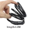 SEWAY Scooter Lock Cable for Xiaomi Mijia M365 ES Series, Bicycle Combination Locks Coiled Chain Lock Basic Self Coiling Core Steel Wire 4 ft. Long 1/3 inch Fit for M365/ES1/ES2/ES3/ES4