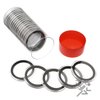 1 Air-Tite Coin Holder Storage Container & 20 Black Ring 38mm Air-Tite Coin Holder Capsules for Silver Dollars
