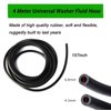 Windshield Washer Hose Kit - 4 Meter Universal Washer Fluid Hose with 12 Pcs Hose Connectors, Suitable for Most Windshield Washer Nozzle Installation, Connect Car Water Pump and Nozzles
