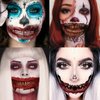 TopFunny Halloween Temporary Tattoos, 10 Sheets Clown Horror Mouth Tattoo Stickers Zombie Vampire Tattoo Face Decals Gifts Prank Props for Halloween Cosplay Party Decorations Props Lips