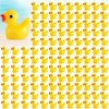 Rachan 260 Pcs Yellow Mini Ducks Bulk Resin Duck Figurines for Miniature Landscape Garden Aquarium Potted Accessories Home Prank Game Dollhouse Decor Office Decompression