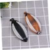 FRCOLOR Hair Clip for Women Small Banana Clips for Thin Hair Curly Hair Crystal Pearl Ponytail Clip Banana Claw Clip 2pcs