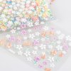 30 Sheets Flower Nail Art Stickers Spring Summer Nail Art Design 3D Self Adhesive Daisy Nail Supplies Elegant Exquisite Flower Nail Decals White Yellow Colorful Flower Nail Stickers for Woman Girls