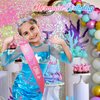 CIEHER Pink Mermaid Sash Set, Birthday Party Favors for Girls - Princess Decorations