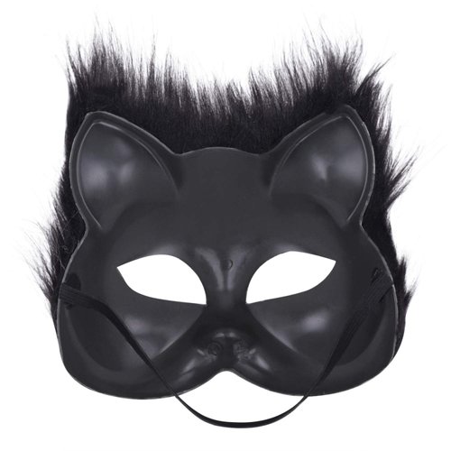 Masquerade Mask Halloween Fox Mask Cosplay Costume Half Face Animal Headgear Caps Furry Party Christmas Eye Mask Cat Masks Party Mask Fancy Half-Face Masks Halloween Costume Fancy Dress