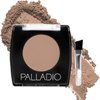 Palladio Brow Powder for Eyebrows, Soft and Natural Eyebrow Powder with Jojoba Oil & Shea Butter, Helps Enhance & Define Brows, Compact Size for Purse or Travel, Includes Applicator Brush, Taupe