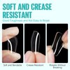 TOMICCA Short Square Gel Nail Tips, 504Pcs Full Cover Clear False Press on Nails, Soft Tips for Nail Extension DIY Nail Salon 12 Sizes