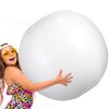 5 Feet White Giant Beach Ball Inflatable Inflatable Ball Massive Beach Decorations Supplies for Water Games Birthday Summer Hawaiian Tropical Party (5 ft)