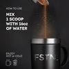 FSTN Fasting Electrolytes Supplement - Enhanced with Ketones - No Sugar Chocolate Salt - Hydration Drink Mix