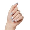 KISS Gel Fantasy Dreamdust, Press-On Nails, Nail glue included, Champagnes', Light Blue, Short Size, Squoval Shape, Includes 28 Nails, 2G Glue, 1 Manicure Stick, 1 Mini File