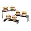 ihomecooker 6 Pc Black Acrylic Display Risers Showcase for Shoe Risers Retail Stand Cupcake Stand Dessert Stand (6P-Black)