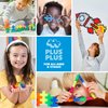 PLUS PLUS 240 Piece Interlocking Building Blocks for Kids, Open Ended Connecting Toys, STEM Bin Classroom Mini Manipulatives - Pearl Mix Play Tube