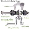 SELEWARE Anti-Squeaking Swing Hanger Stainless Steel Swing Set Hook Ceiling Mount Bracket for Hammock Chair Toddler Swing Yoga Swing Punching Bag