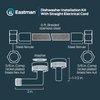 Eastman Dishwasher Installation Kit, 6 Foot Supply Line, 3/8 Inch x 3/8 Inch Compression, 6 Foot 3-Prong Straight Power Cord, Braided Stainless Steel Dishwasher Connectors, 41150