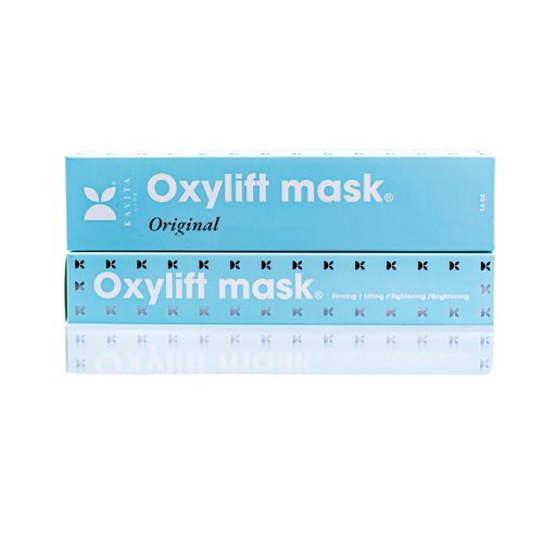 KAVITA LIFE OXYLIFT Original Face and Neck Mask - An Anti-pollution Oxygen Mask for Lifting, Tightening, and Brightening Skin - Dry Frozen Gel Mask (1 gel and 1 Mask Pack)