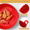 FROVEN Silicone Air Fryer Liners 7.8 inch, for 3-6QT, 2-Pcs Round Airfryer Accessories, Compatible with Ninja, COSORI, FABULETTA, Chefman, Instant, LATURE, PowerXL, Gourmia, Elite Gourmet, GoWISE USA