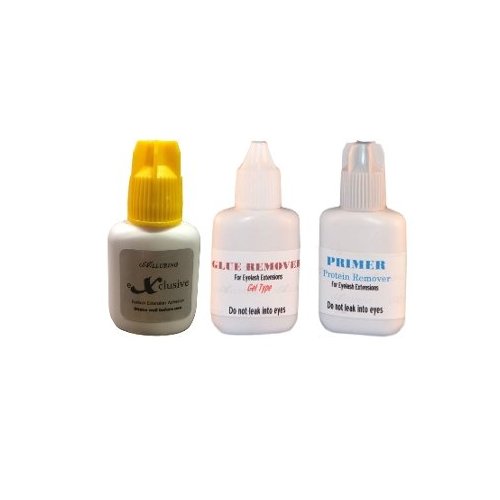 Alluring Exclusive Adhesive 3D Volume glue - Low Fumes, flexible size 10ml & Alluring Lash Primer