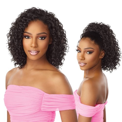 Sensationnel Instant Weave Half wig - synthetic half wig or updo cap with adjustable drawstring for seamless hair blending - Instant Weave IWD 14 (TH2/COPPER)