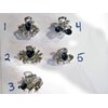 Generic Small mini silver metal blue bow,butterfly, flower crystal hair claw clip (Pattern: 4), 1 Count (Pack of 1)