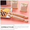 10Pcs Mini Rolling Pin Dollhouse Dough Roller Miniature Dumpling Rolling Pin Mini House Rolling Pin Dollhouse Kitchen Accessories