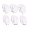 White Newborn Baby Mittens by Nurses Choice (Includes 6 Pairs of No Scratch Cotton Mittens)