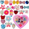 monochef 24pcs Rings for Girls Kids Dress Up Rings Jewelry Set Lovely Toys For Little Girls Adjustable, No Duplication, Girl Pretend Play Gift With Box