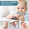 2 Packs Baby Teether Silicone Teething Toys for Babies 0-6 Months with Dinosaur Shape 6 to 12 Months 3-6 Months Infant Newborn for Teething Pacifiers Relief Chew,Ideal Baby Shower Gifts for Moms A2