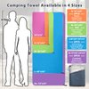SYOURSELF Camping Towel, Microfiber Towel Quick Dry Beach Towel, Super Absorbent Compact Travel Towel Yoga Gym Sport Towel for Workout Camping Hiking Bath Swim(L:60"x30"+12"x24", 2Pcs)