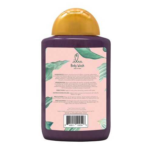 ILU Body Wash – Nourishing Skin Cleanser, Moisturizing Hydra-Wash, for normal skin types, pleasant aroma and refreshing feeling after use