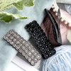 HINZIC 4Pcs Rhinestone Snap Hair Clips Shining Crystal Clips Rectangular Hairpins Korean Barrettes Hair Accessories for Party Wedding Daily Girls Hair Decorative Black+Sliver