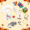 LASGU Thanksgiving Party Table Favors Set, 8 Pack No-Snap Game Table Favor with Party Hat Joke & Prizes Gifts Inside, Thanksgiving Party Games for Fall Thanksgiving Holiday Traditions