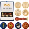 DND Wax Seal Stamp, Ideal Gift for Dungeons and Dragons/D&D Envelope Scroll. Fantasy Wax Seal Kit with Dragon/D20 Dice/Magic Potion/Caduceus, Great RPG Accessories Nerdy Gift for DND Lover DM & Player