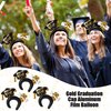 AEGYPIUS Graduation Headband and Balloon Set - 10-Pack Grad Hat Headbands, Cap Balloons for 2024 Graduates, Congrats Party Decorations