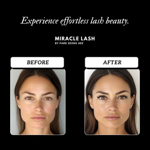 PARK SEONG HEE MIRACLE LASH DIY False Eyelashes, Lash Clusters, Lengthening Wisps 9mm-16mm Contact Lens Friendly, Easy to Apply, Reusable Strip Lashes (E5-280, 12mm) Thickness 0.03mm Lash Clusters
