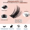 Fluffy Lash Clusters Eyelash Extension Manga Lash Clusters 10-18mm D Curl Anime Eyelash Extensions 120pcs Wispy Eyelash Clusters Individual False Lashes DIY at Home, by Momolash