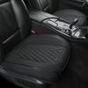 GIANT PANDA Premium PU Leather Front Car Seat Cover Protector Anti-Slip Bottom Seat Cover Fits 95% of Vehicles, Wrapping Around The Bottom (1 Pack - Black)