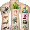 110 Pcs/6 Sheets Dinosaur Temporary Tattoos, Birthday Party Decoration Supplies, Party Favors, Cute Decorations, Cute Sticker Style Gift Ideas for Schools Prizes Themed